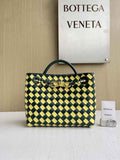 Bottega Veneta Small Andiamo Bag 743568 Lambskin Yellow Green