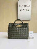 Bottega Veneta Small Andiamo Bag 743568 Lambskin Dark Green