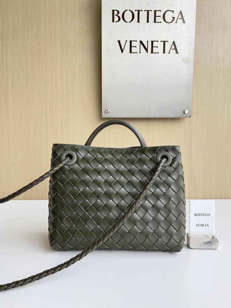 Bottega Veneta Small Andiamo Bag 743568 Lambskin Dark Green
