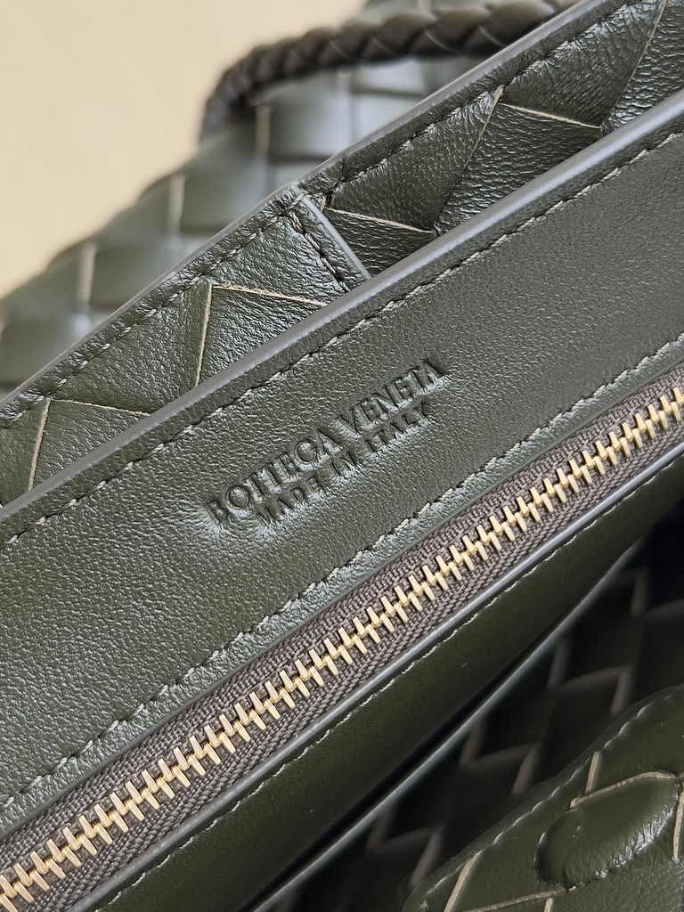 Bottega Veneta Small Andiamo Bag 743568 Lambskin Dark Green