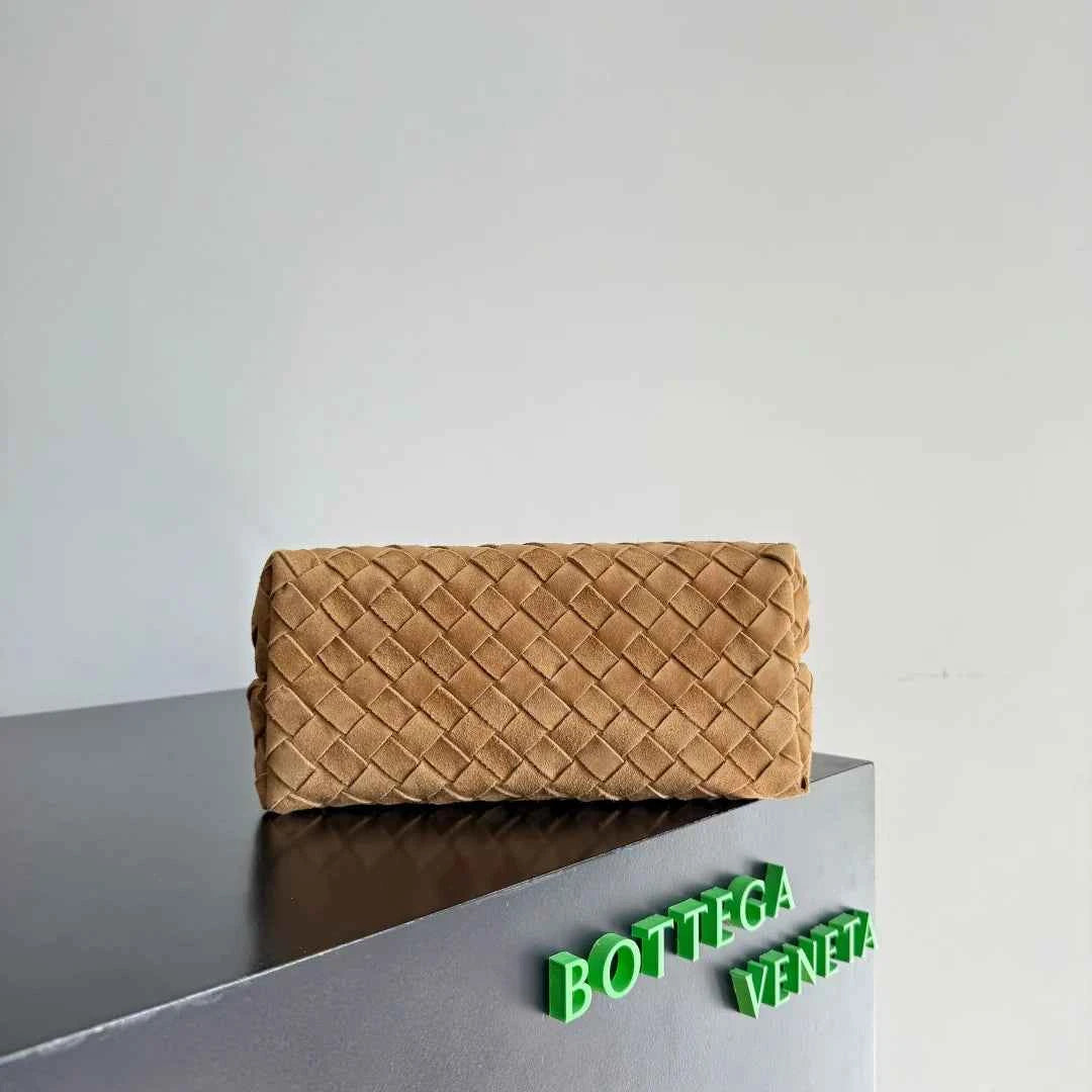 Bottega Veneta Small Andiamo Bag 743568 Suede Brown