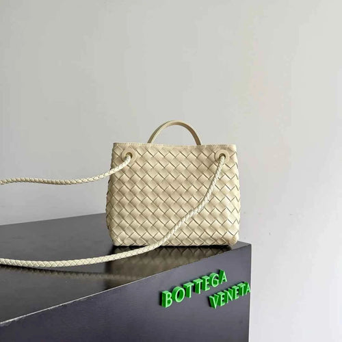 Bottega Veneta Small Andiamo Bag in 743568 Lambskin Beige