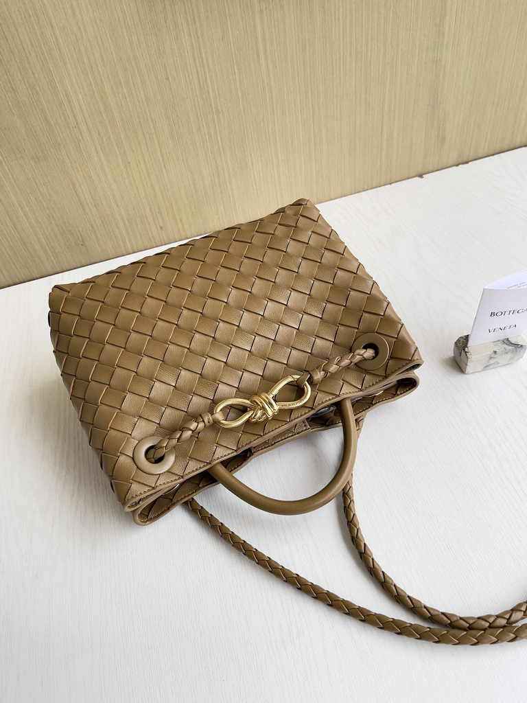 Bottega Veneta Small Andiamo Bag 743568 Lambskin Tan