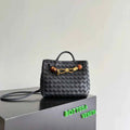 Bottega Veneta Small Andiamo Bag in 743568 Lambskin Navy gold