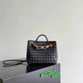 Bottega Veneta Small Andiamo Bag in 743568 Lambskin Navy silver