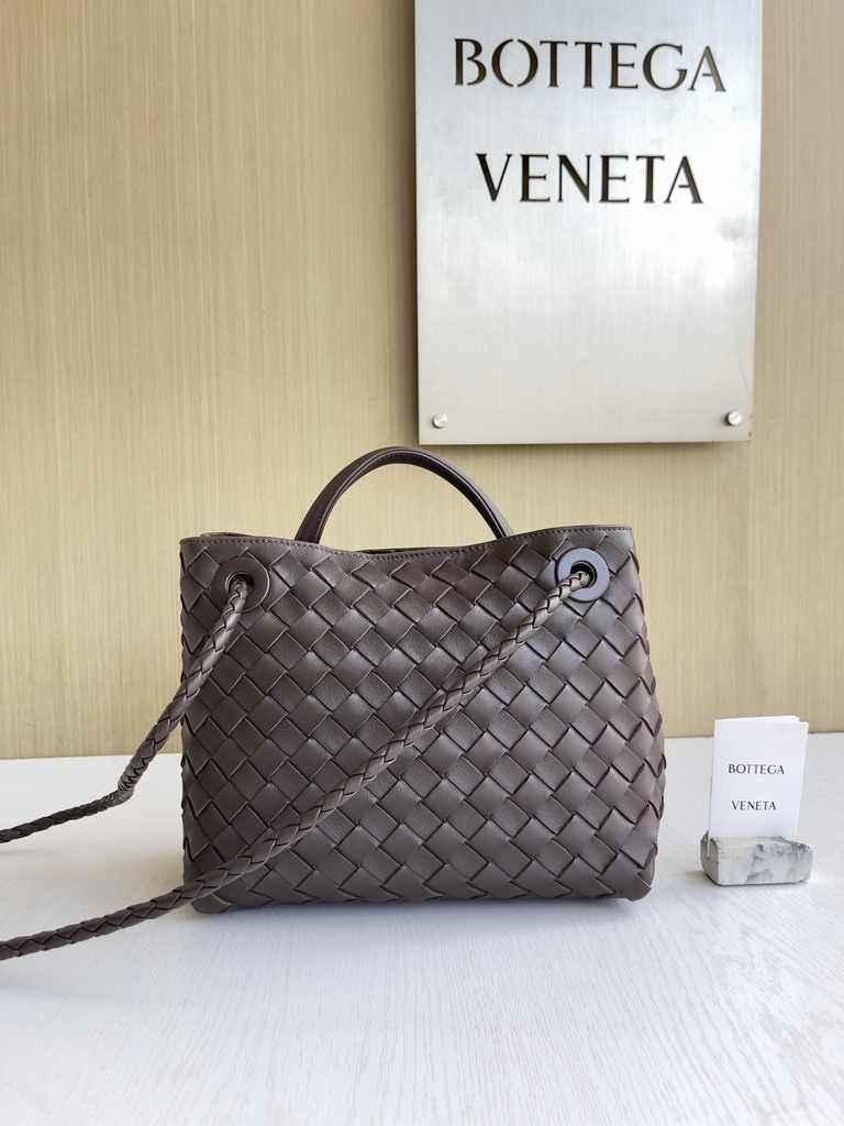 Bottega Veneta Small Andiamo Bag 743568 Lambskin Dark Nude