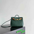 Bottega Veneta Small Andiamo Bag in 743568 Lambskin dark green