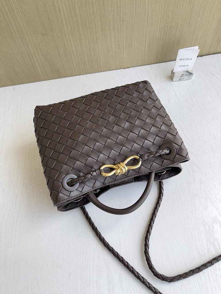 Bottega Veneta Small Andiamo Bag 743568 Lambskin Dark Nude