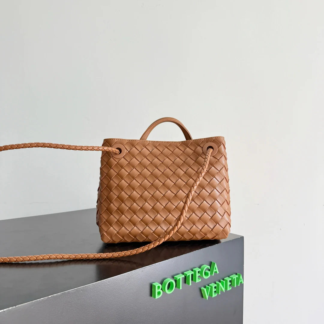 Bottega Veneta Small Andiamo Bag in 743568 Lambskin brown