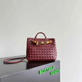 Bottega Veneta Small Andiamo Bag in 743568 wine red Lambskin