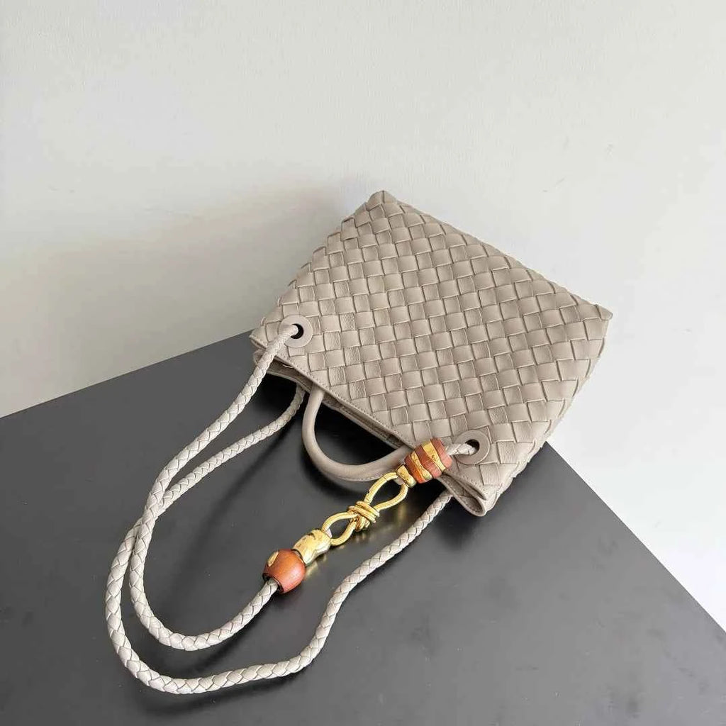 Bottega Veneta Small Andiamo Bag in 743568 power gray Lambskin
