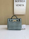Bottega Veneta Small Andiamo Bag 743568 Lambskin White Green