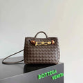 Bottega Veneta Small Andiamo Bag in 743568 Lambskin Coffee