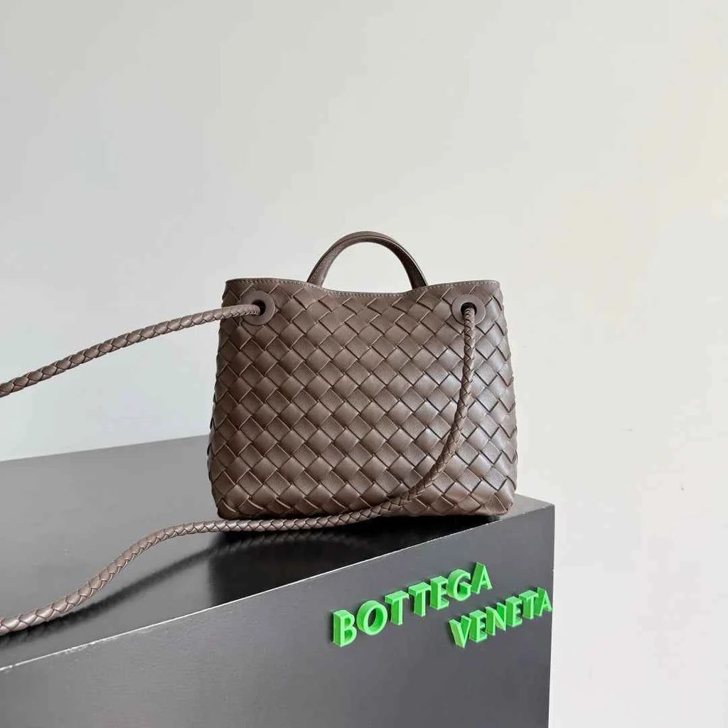 Bottega Veneta Small Andiamo Bag in 743568 Lambskin Coffee