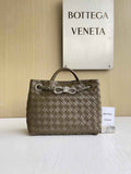 Bottega Veneta Small Andiamo Bag 743568 Lambskin Army Green