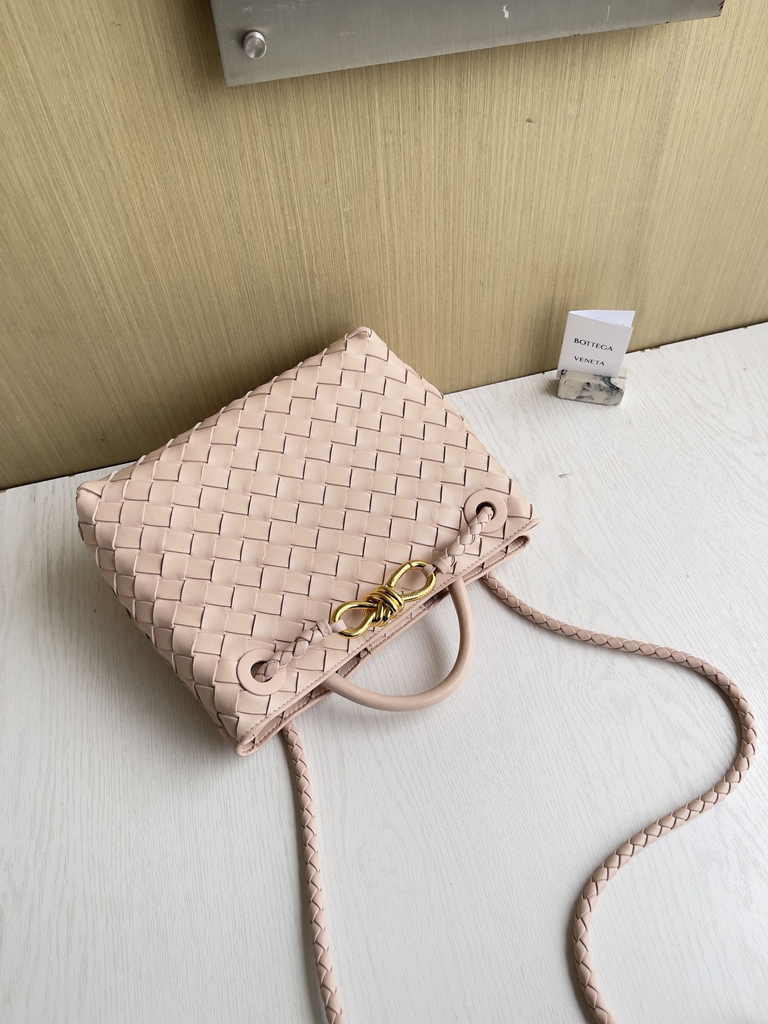 Bottega Veneta Small Andiamo Bag 743568 Lambskin Light Pink