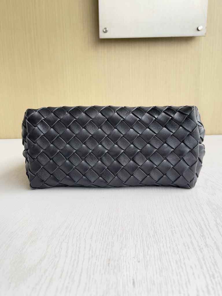 Bottega Veneta Small Andiamo Bag 743568 Lambskin Black Silver