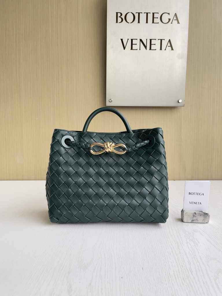 Bottega Veneta Small Andiamo Bag 743568 Lambskin Dark Green
