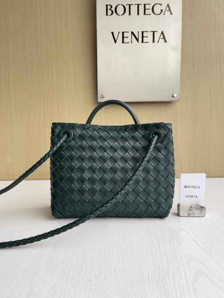 Bottega Veneta Small Andiamo Bag 743568 Lambskin Dark Green