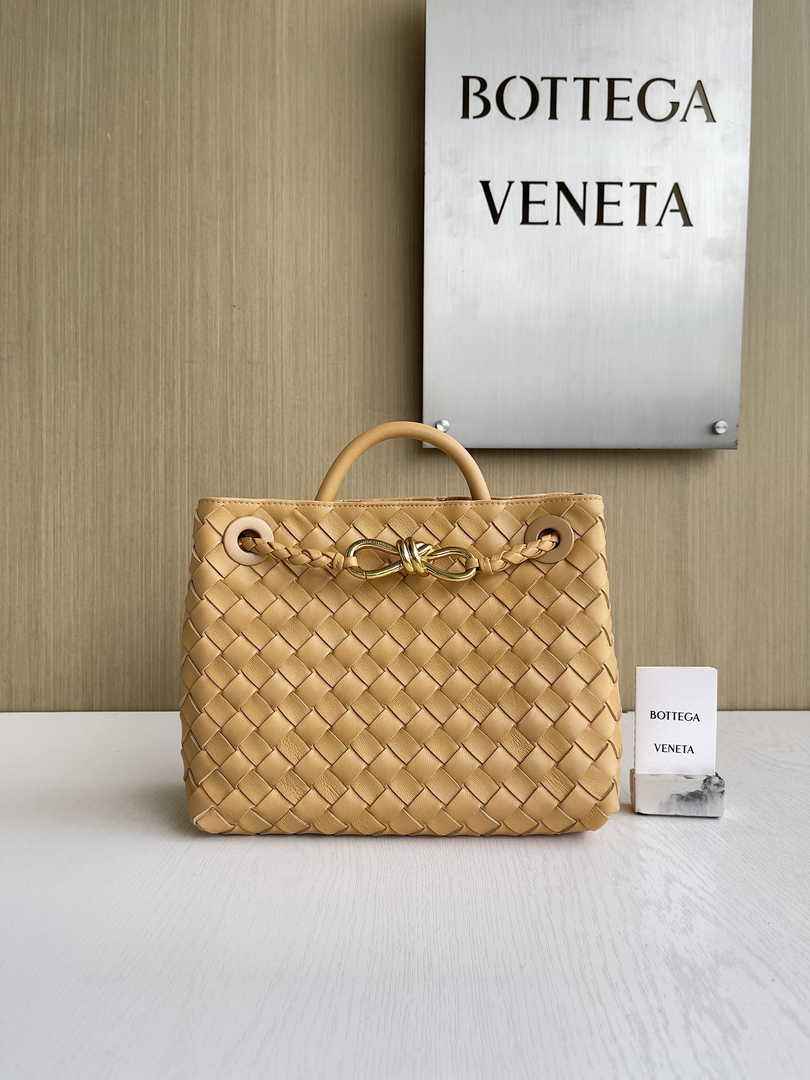 Bottega Veneta Small Andiamo Bag 743568 Lambskin Tan