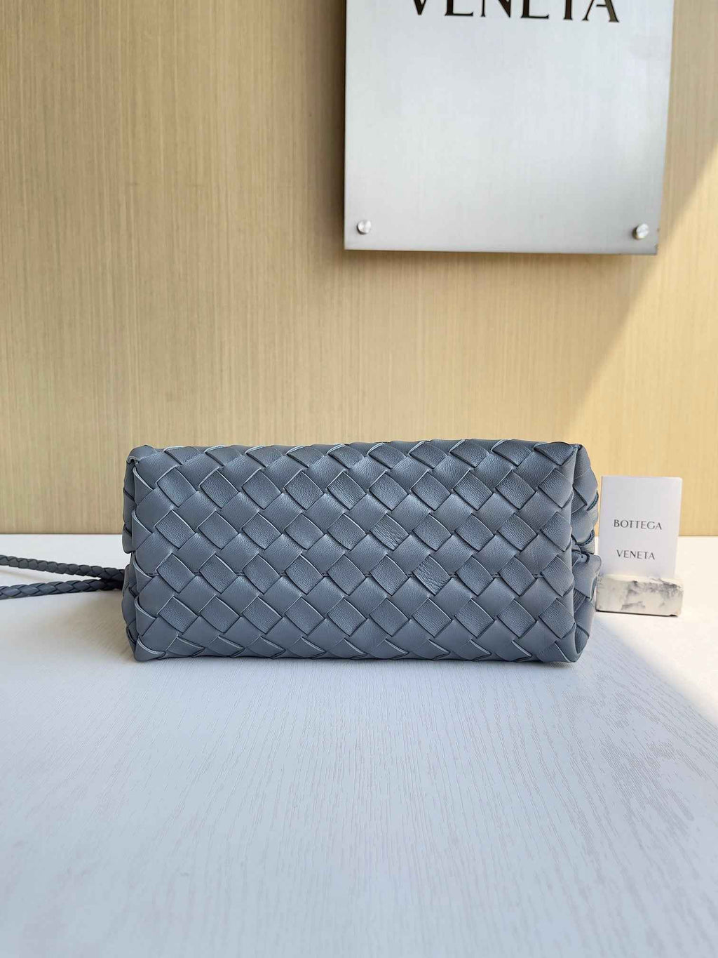 Bottega Veneta Small Andiamo Bag 743568 Lambskin Blue