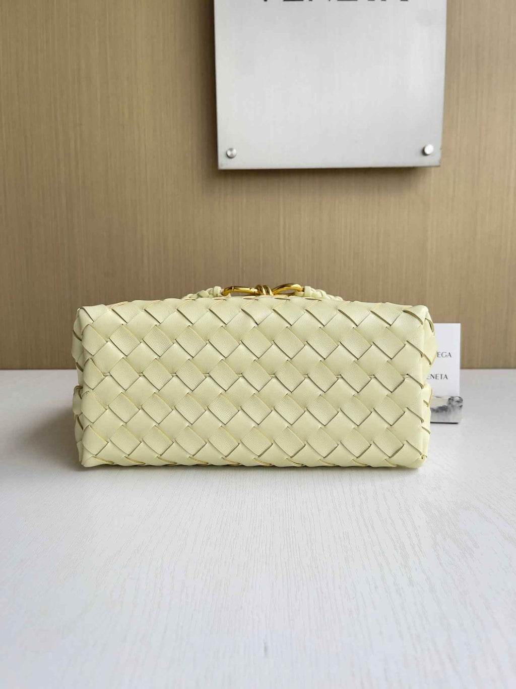Bottega Veneta Small Andiamo Bag 743568 Lambskin Yellow