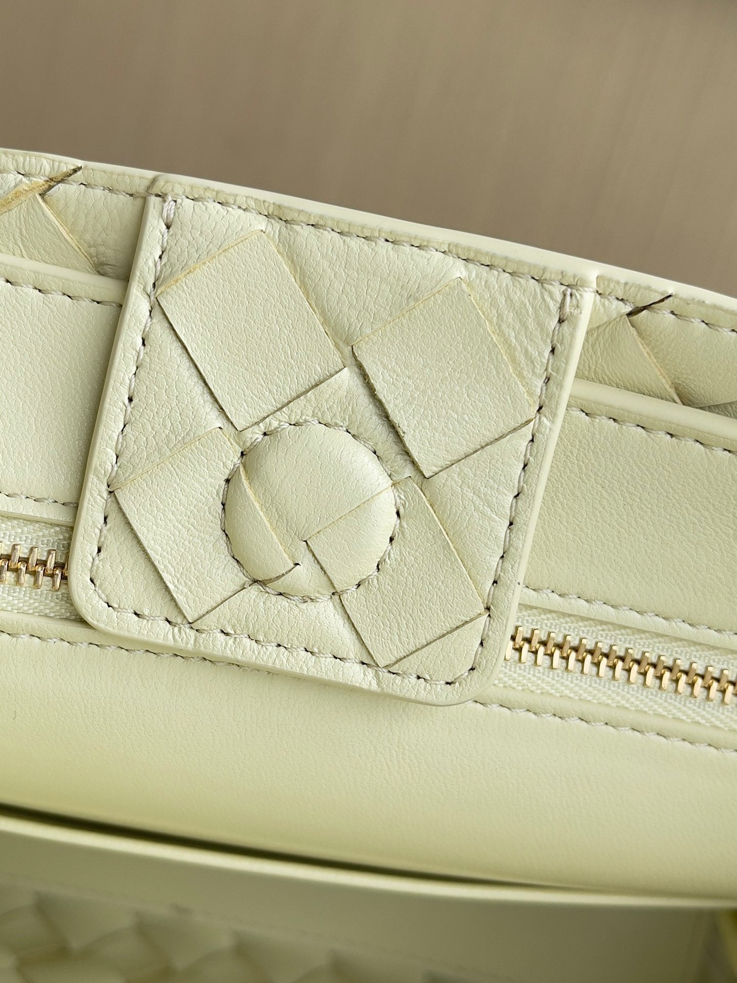 Bottega Veneta Small Andiamo Bag 743568 Lambskin Yellow
