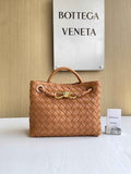 Bottega Veneta Small Andiamo Bag 743568 Lambskin Brown