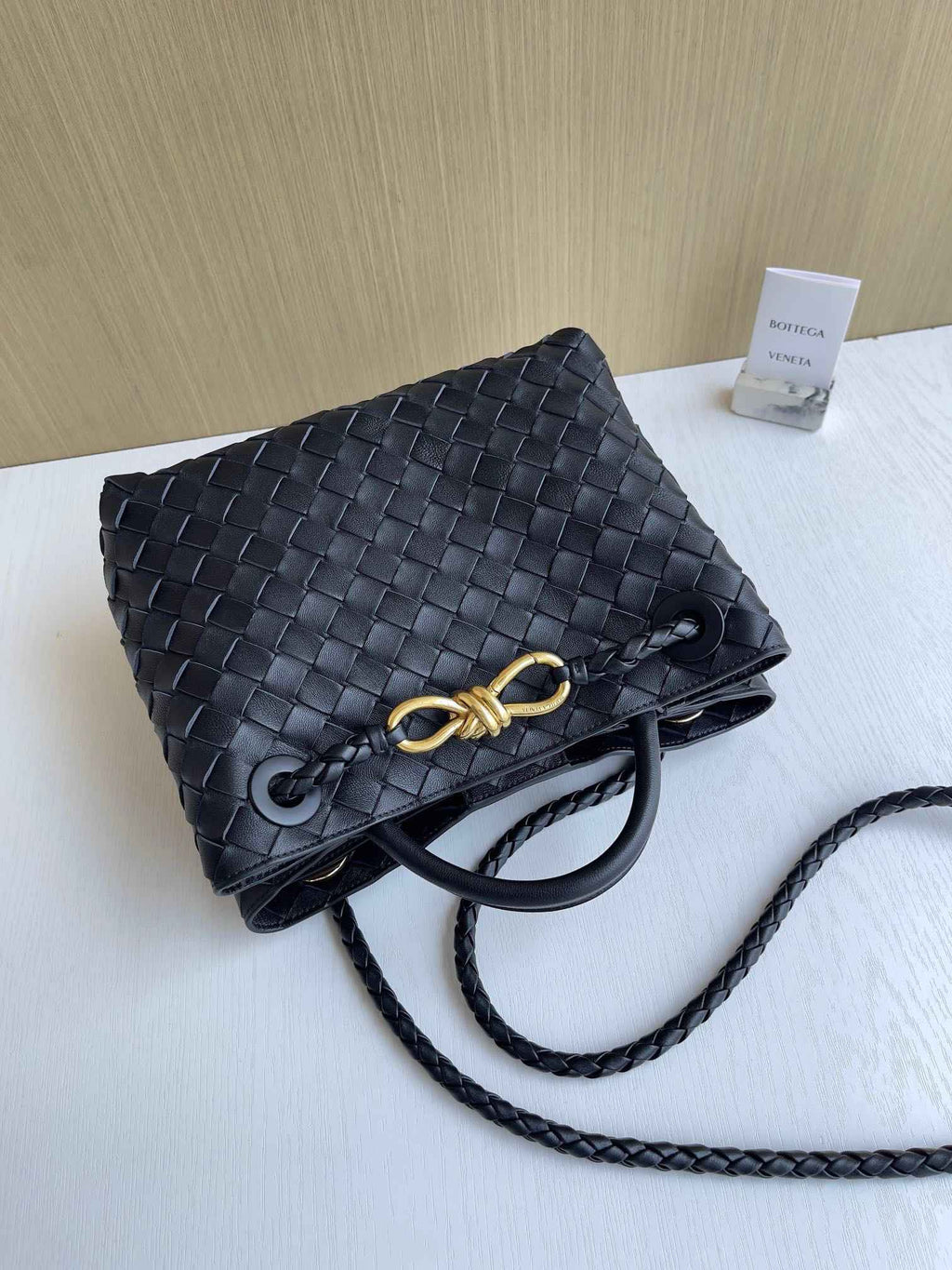 Bottega Veneta Small Andiamo Bag 743568 Lambskin Black