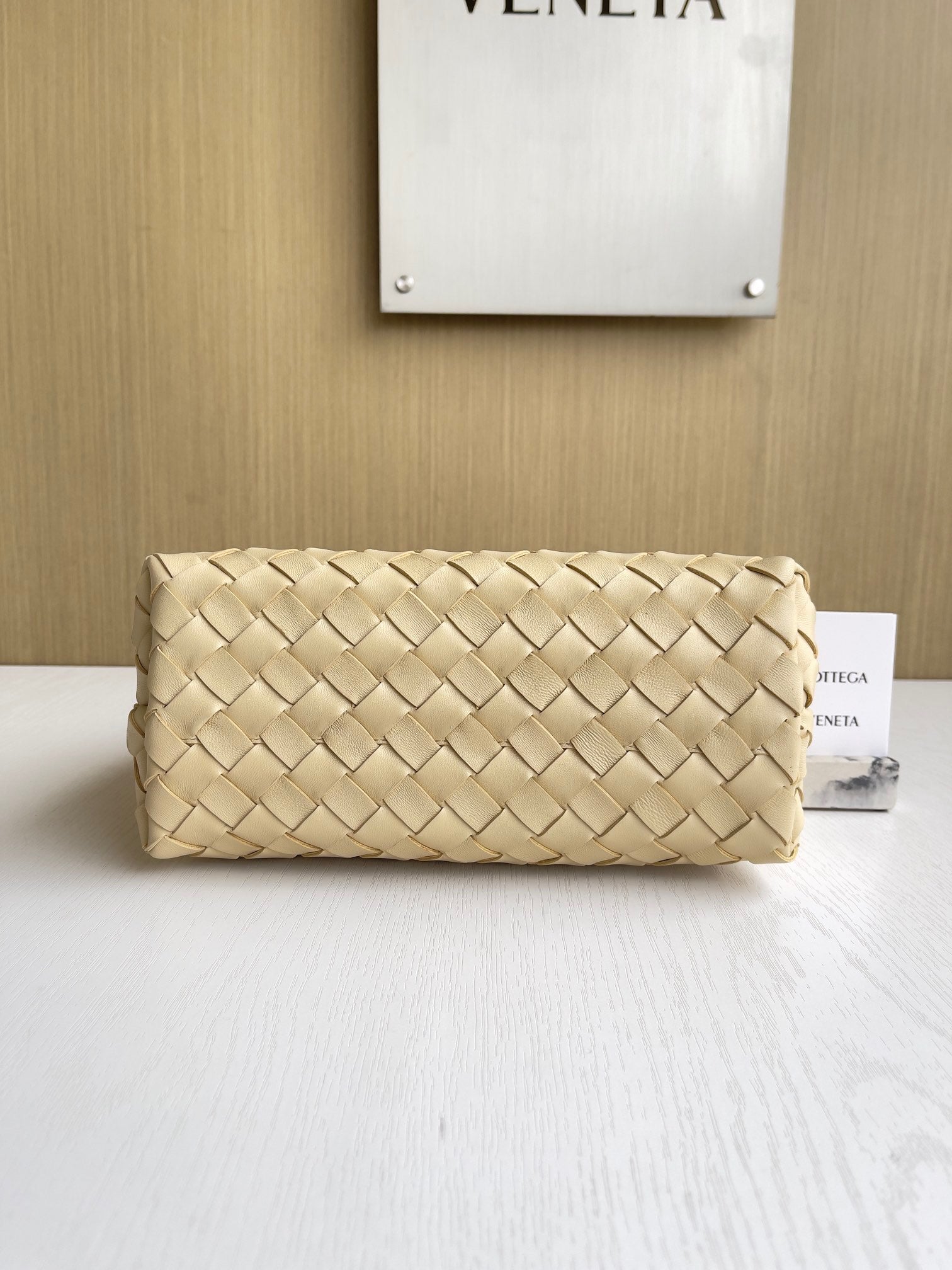 Bottega Veneta Small Andiamo Bag 743568 Lambskin Dark Beige