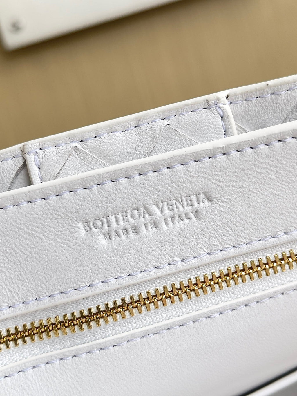 Bottega Veneta Small Andiamo Bag 743568 Lambskin White
