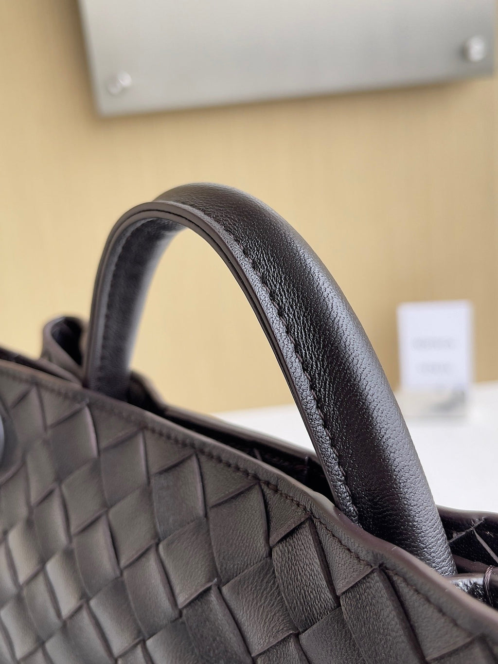 Bottega Veneta Small Andiamo Bag 743568 Lambskin Coffee