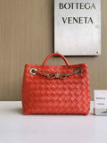 Bottega Veneta Small Andiamo Chain 786008 Lambskin Orange