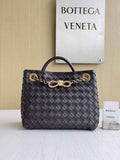 Bottega Veneta Small Andiamo Chain 786008 Lambskin Coffee