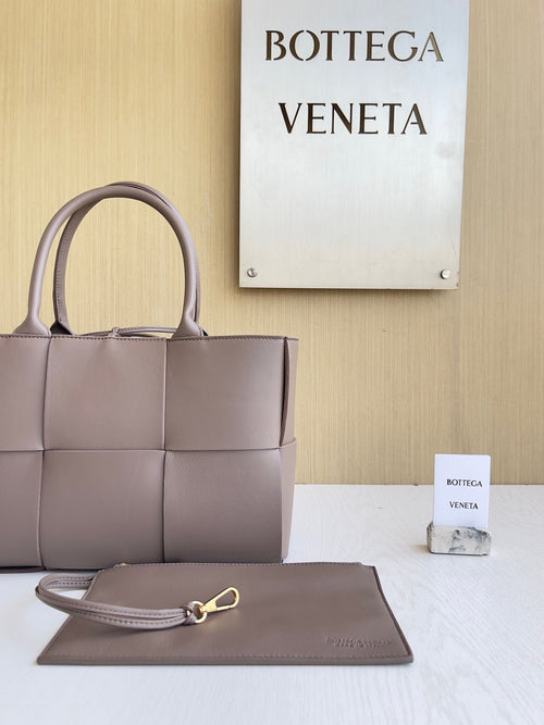 Bottega Veneta Small Arco Tote Bag 652867 Calfskin Khaki