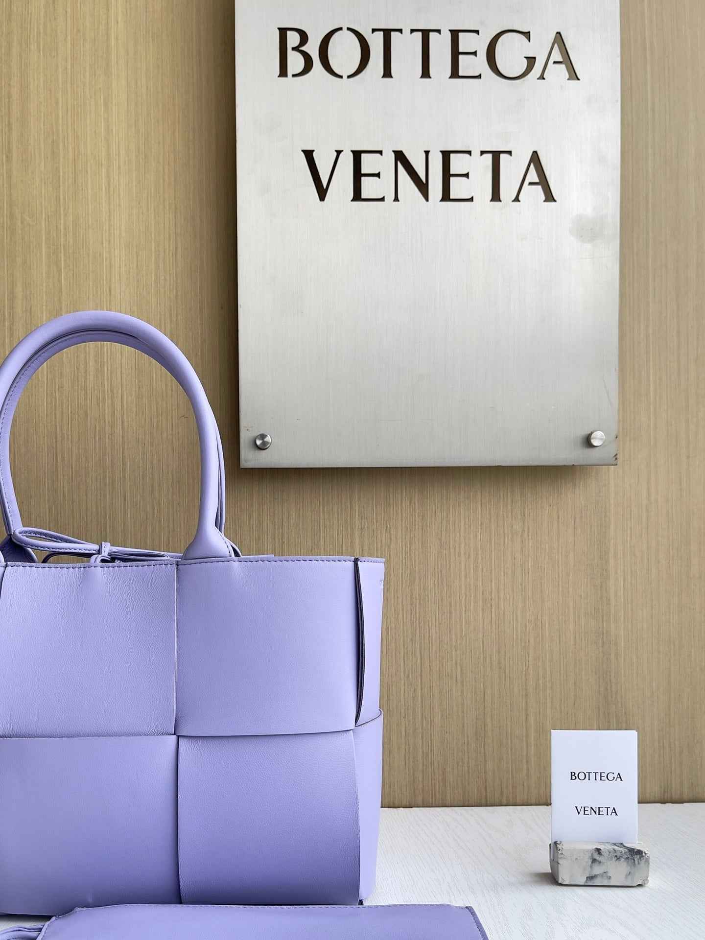 Bottega Veneta Small Arco Tote Bag 652867 Calfskin Light Purple