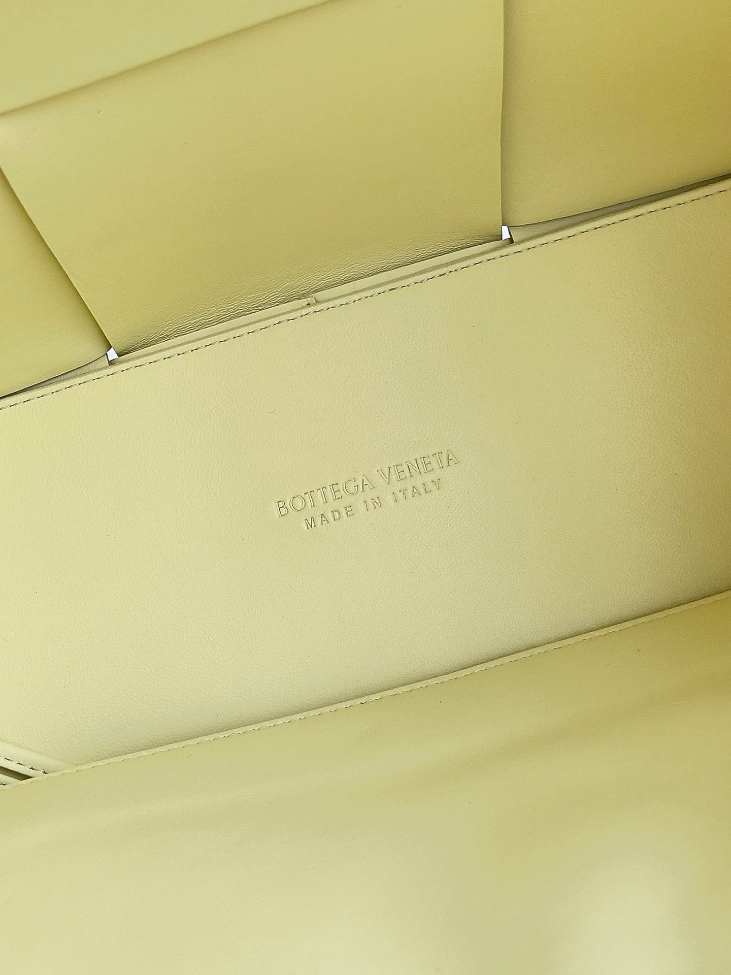 Bottega Veneta Small Arco Tote Bag 652867 Calfskin Yellow