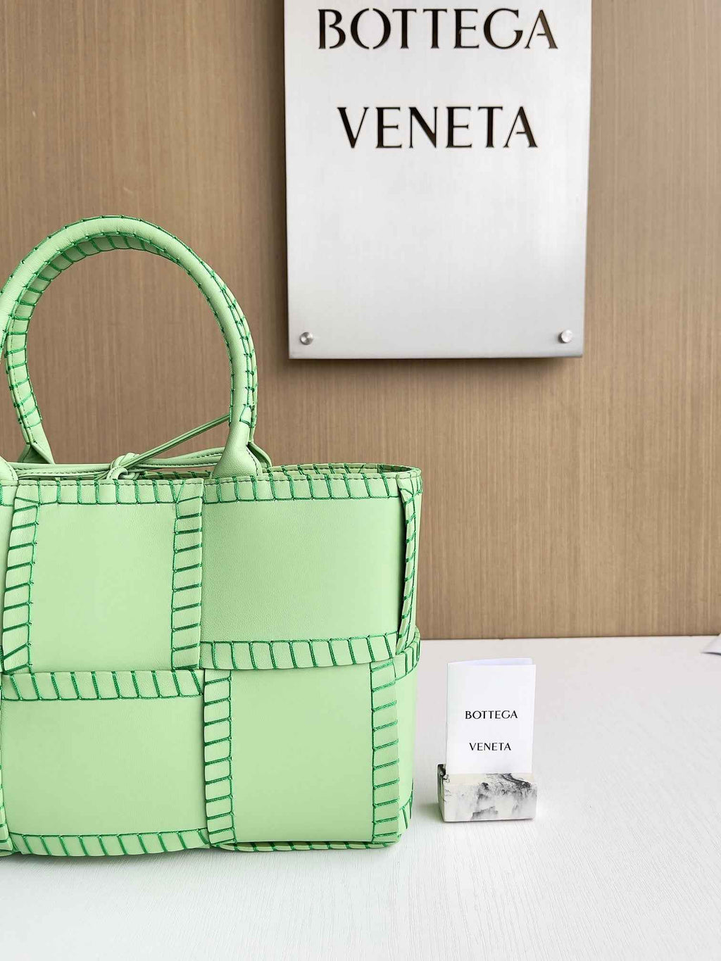 Bottega Veneta Small Arco Tote Bag Calfskin 652867 Green
