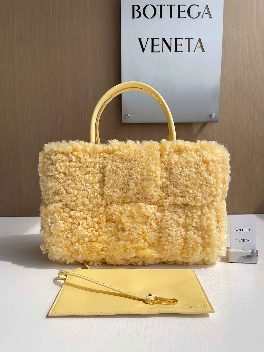 Bottega Veneta Small Arco Tote Bag 652867 Yellow