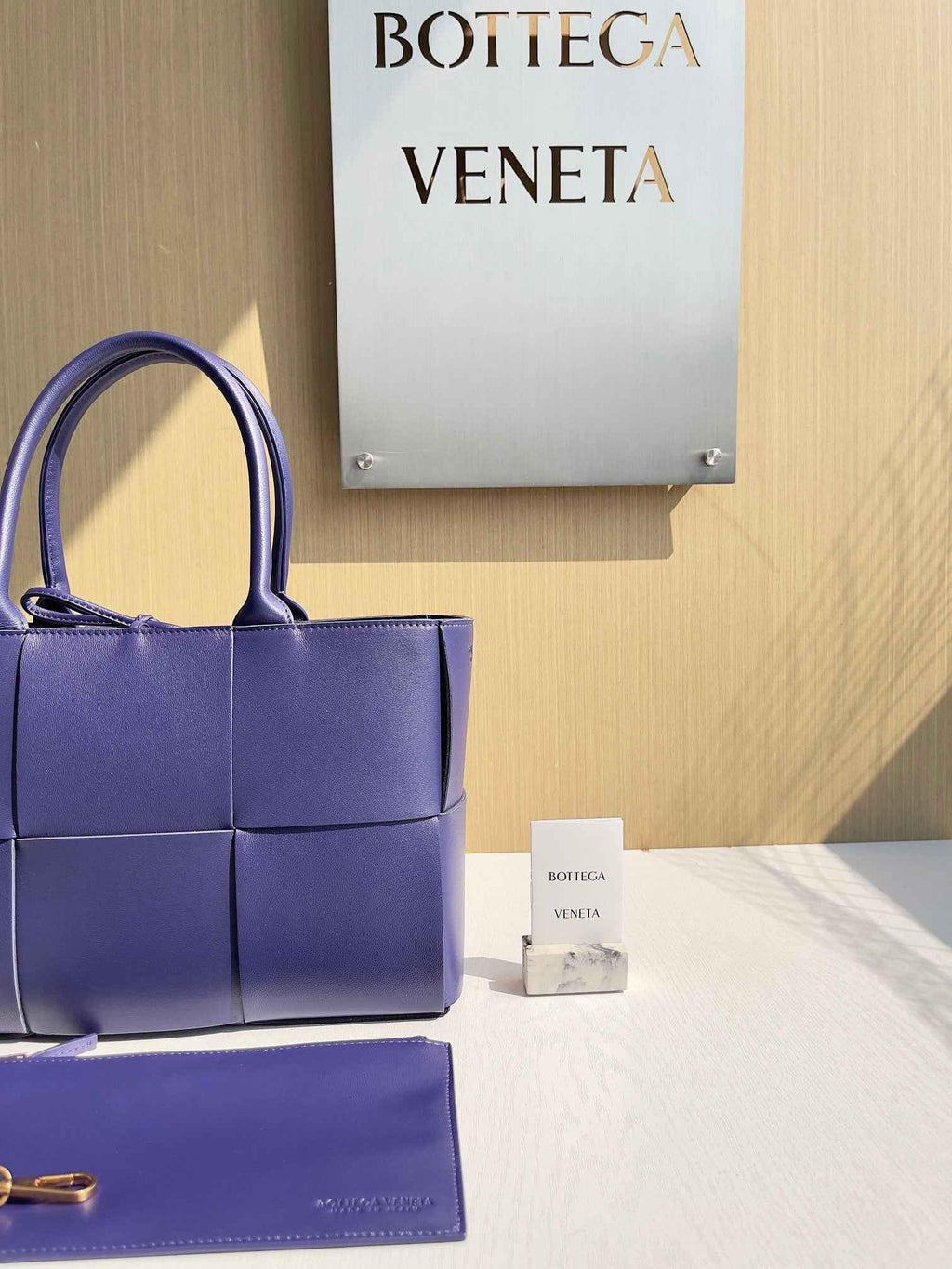Bottega Veneta Small Arco Tote Bag 652867 Calfskin Purple