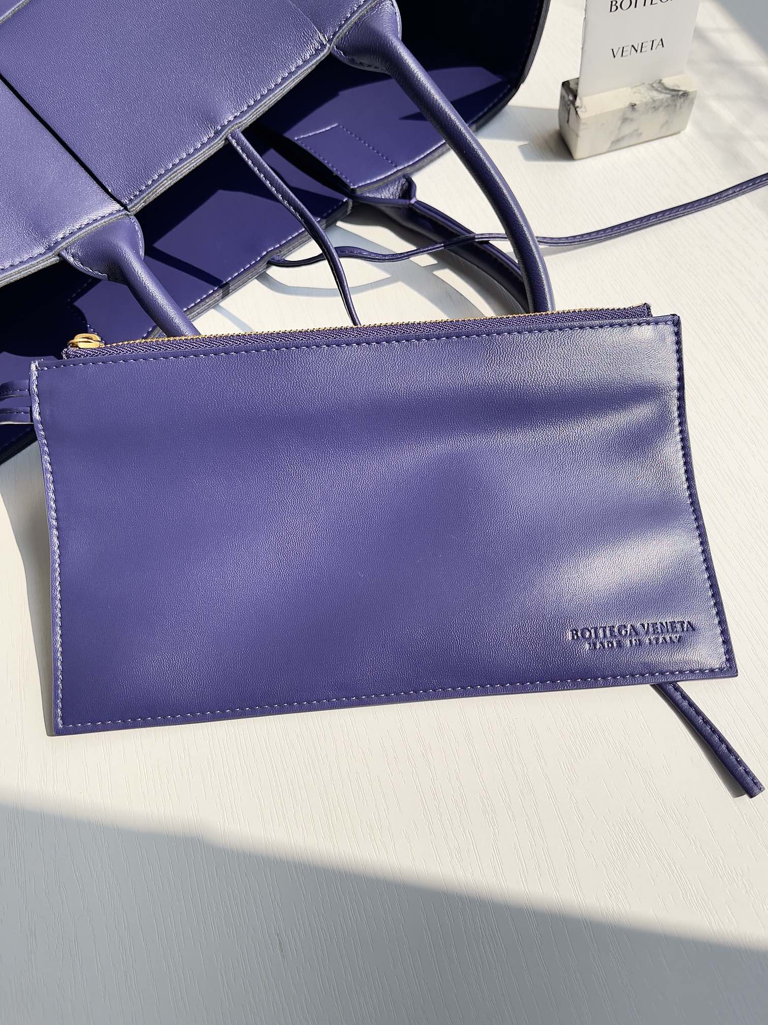 Bottega Veneta Small Arco Tote Bag 652867 Calfskin Purple