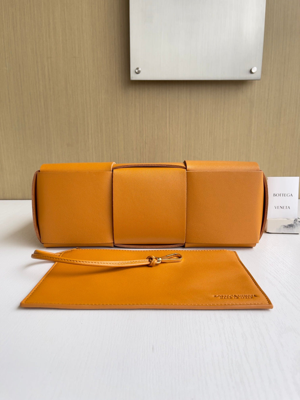 Bottega Veneta Small Arco Tote Bag 652867 Calfskin Orange