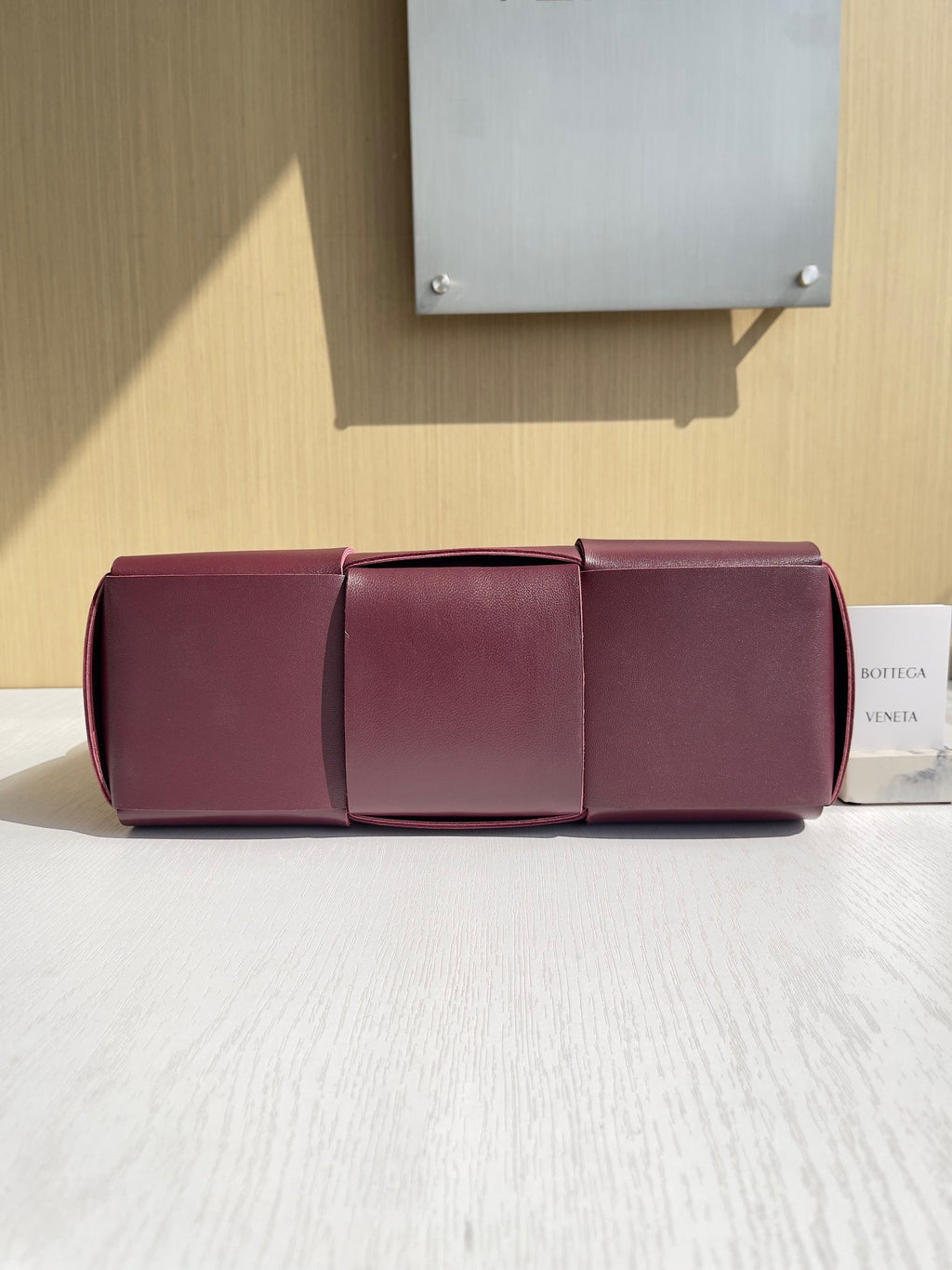 Bottega Veneta Small Arco Tote Bag 652867 Calfskin Wine Red