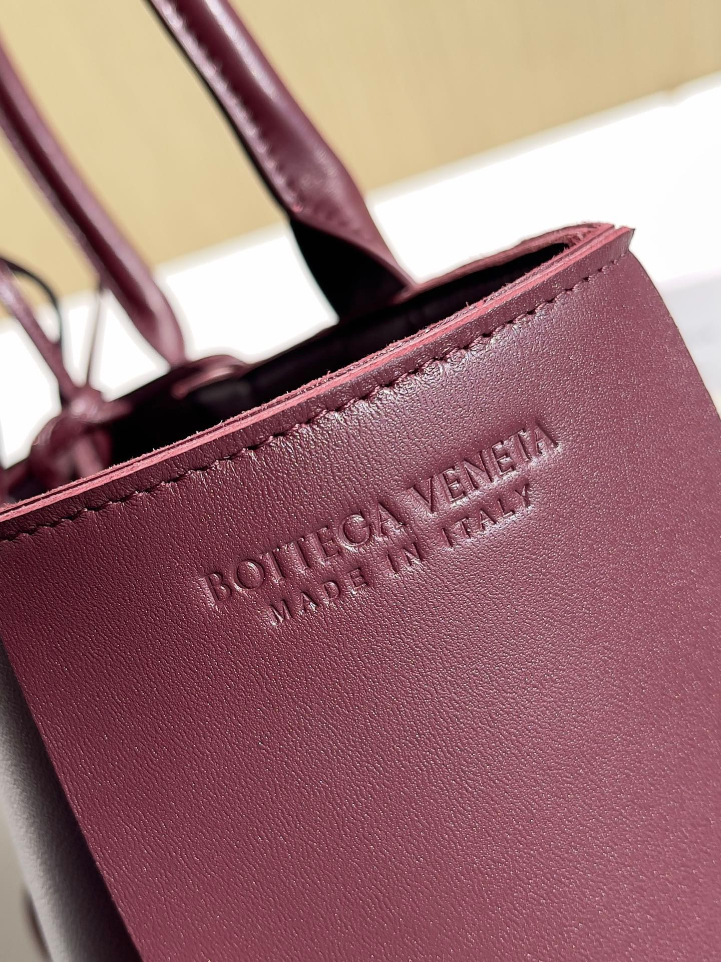 Bottega Veneta Small Arco Tote Bag 652867 Calfskin Wine Red