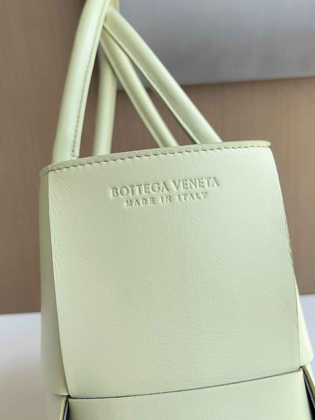 Bottega Veneta Small Arco Tote Bag 652867 Lambskin Light Green