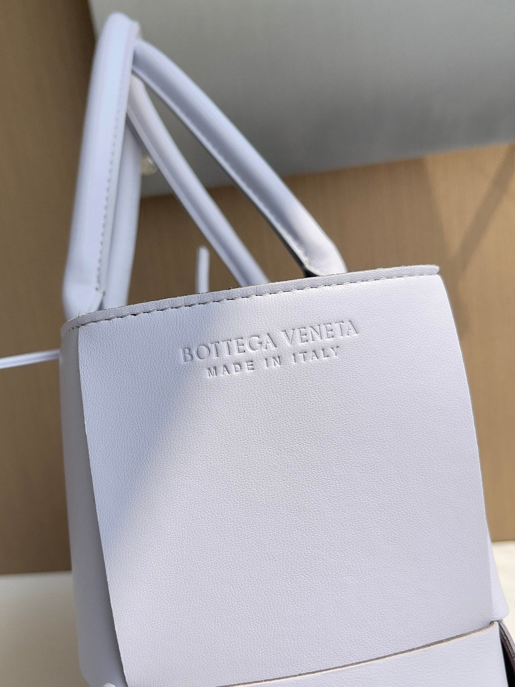 Bottega Veneta Small Arco Tote Bag 652867 Lambskin White