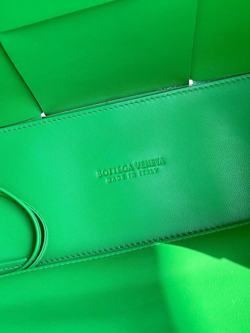 Bottega Veneta Small Arco Tote Bag 652867 Lambskin Dark Green