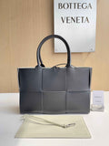 Bottega Veneta Small Arco Tote Bag 652867 Lambskin Black