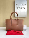 Bottega Veneta Small Arco Tote Bag 652867 Lambskin Brown