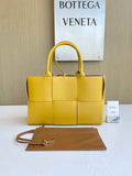 Bottega Veneta Small Arco Tote Bag 652867 Lambskin Yellow Tan
